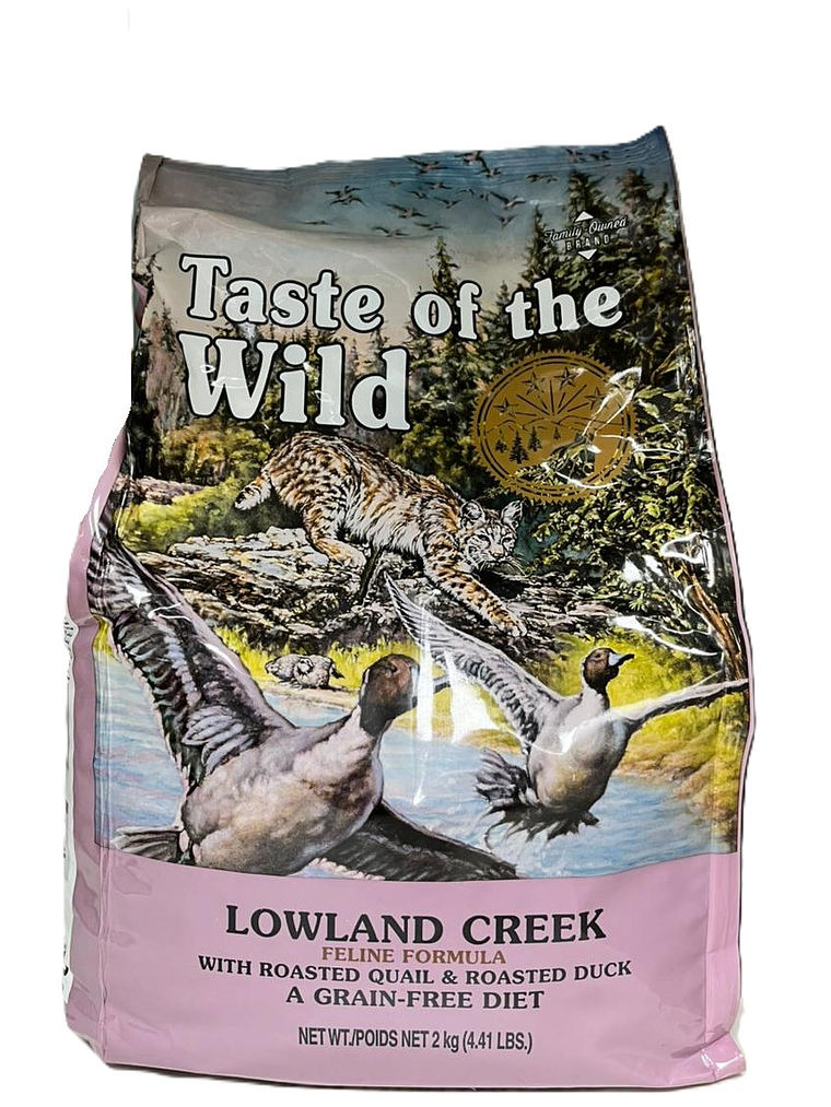 Taste of the Wild Gato  adulto  Lowland creek Pato 2 kg 1