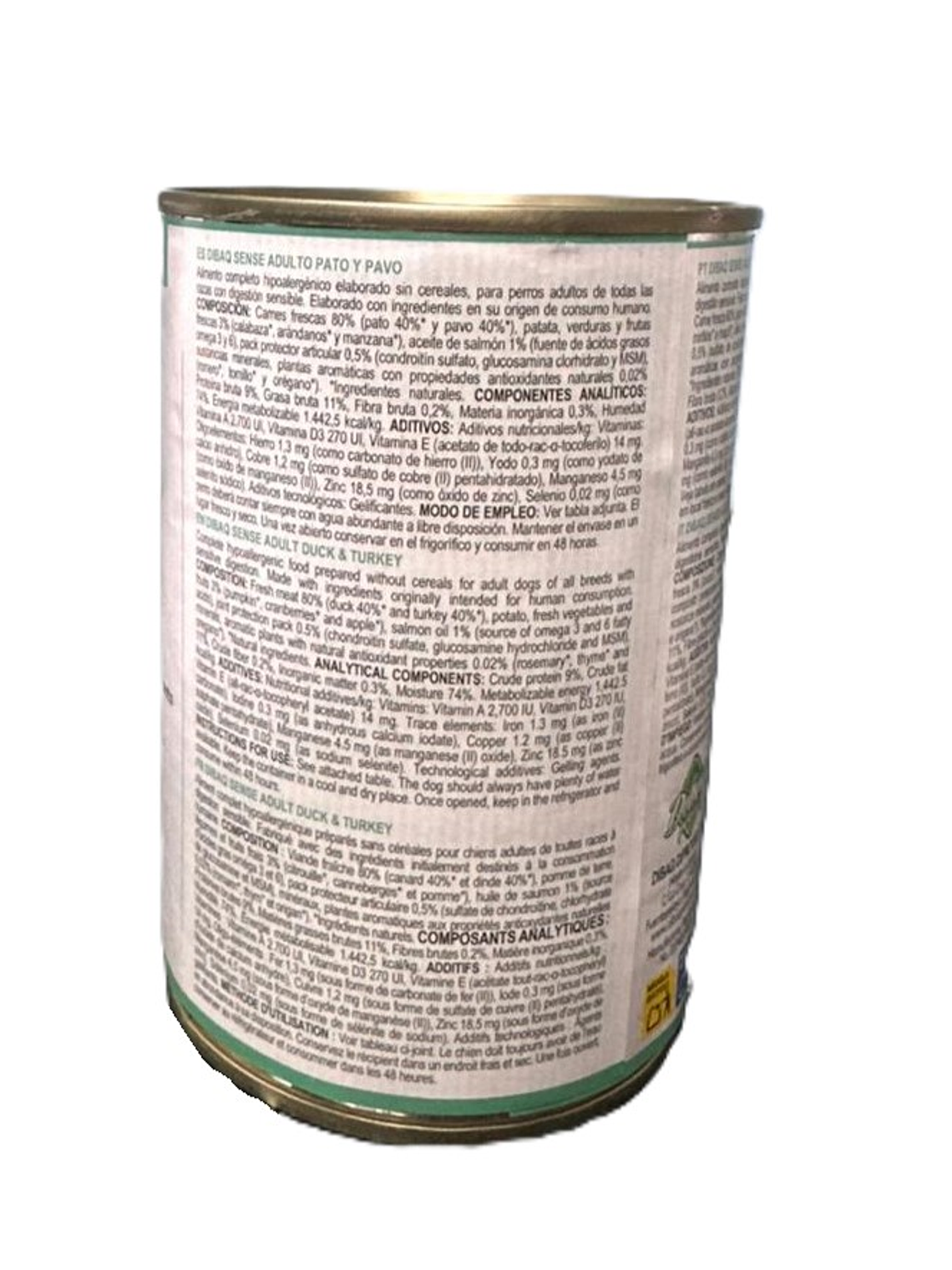 Sense Lata Perro Pato y pavo 380 grs  2