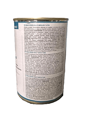 Sense Lata Perro Merluza y atún 380 grs 