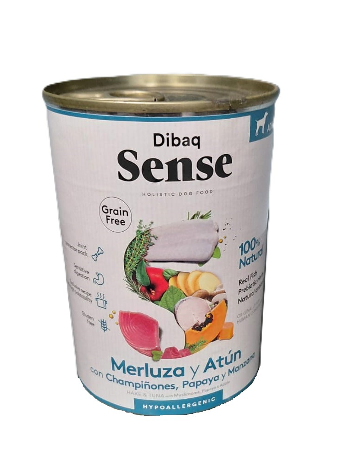 Sense Lata Perro Merluza y atún 380 grs  1