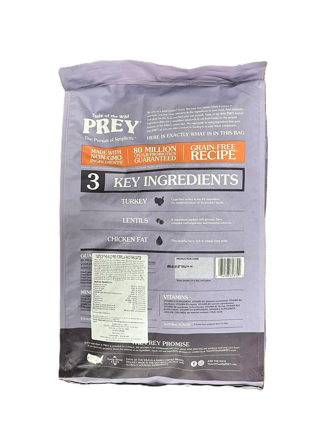 Taste of the Wild Prey Gato Pavo  6.8 Kg 2