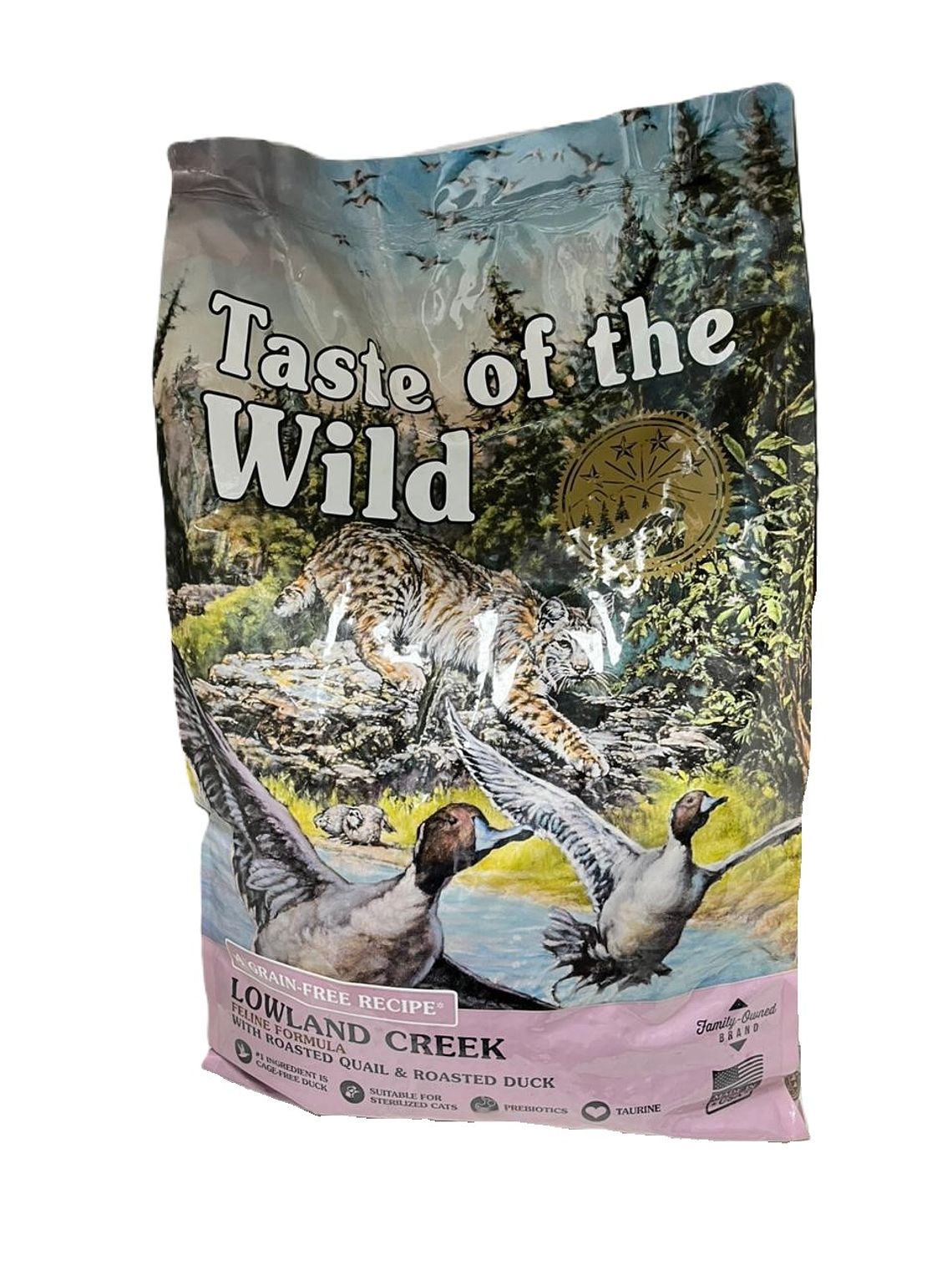 Towste of the wild Gato  adulto  Lowland creek Pato 6,6kg 1