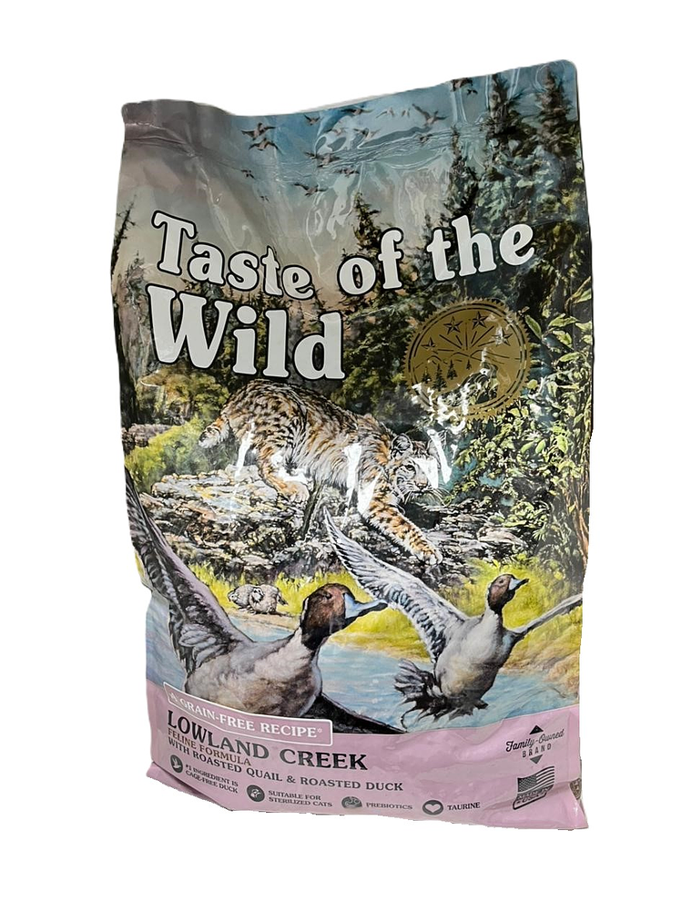 Towste of the wild Gato  adulto  Lowland creek Pato 6,6kg 1