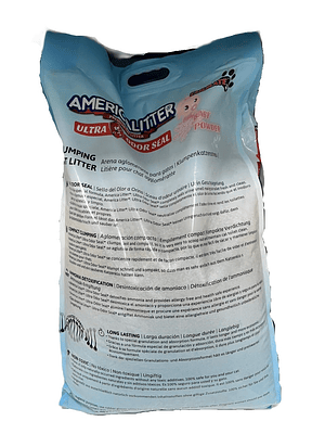 Arena America Litter Ultra Odor Seal Talco de bebe  15 Kg 