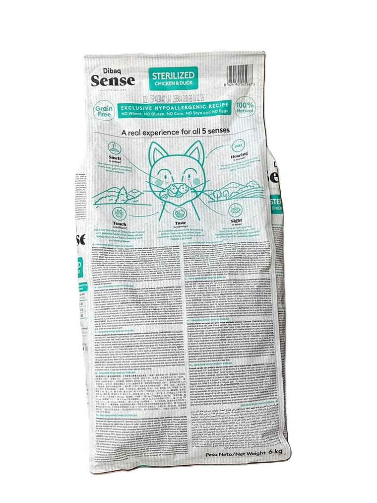  Sense gato esterilizado Pollo y pato 6 Kg 2