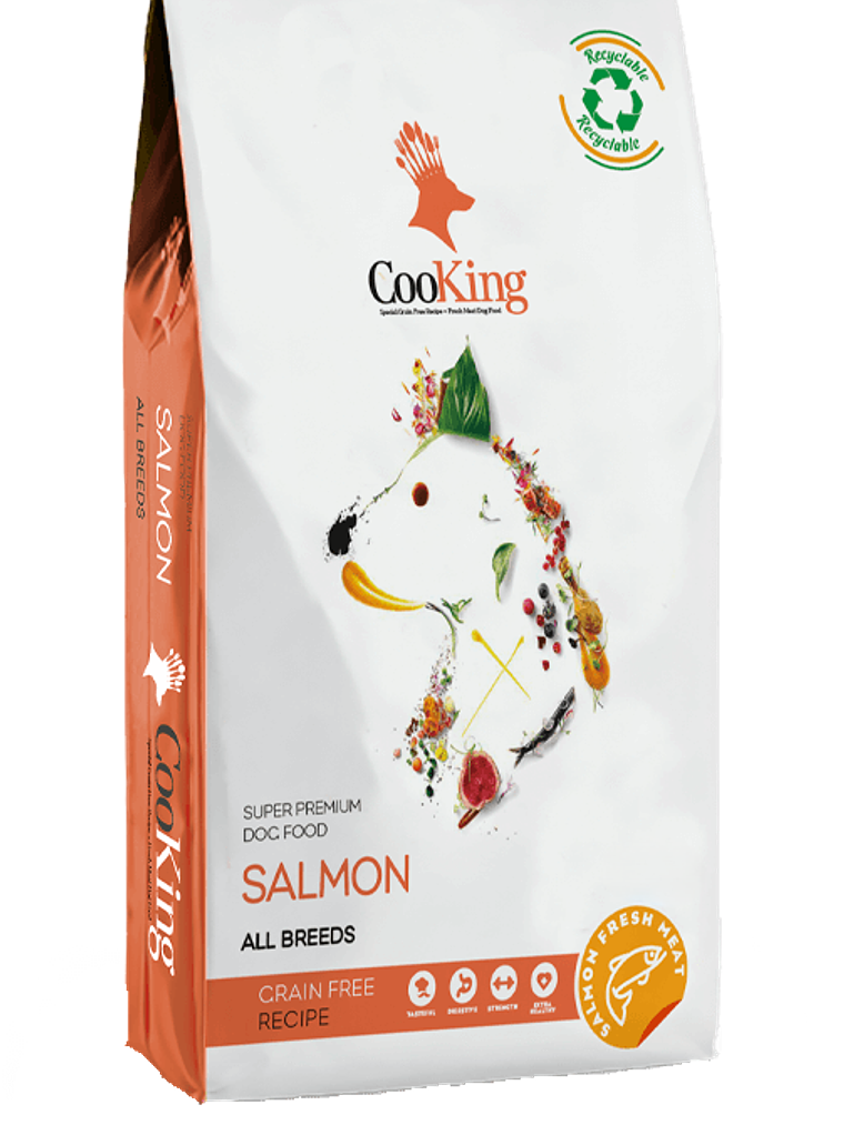 Cooking Perro Todas las razas  Salmón 12 kg 1