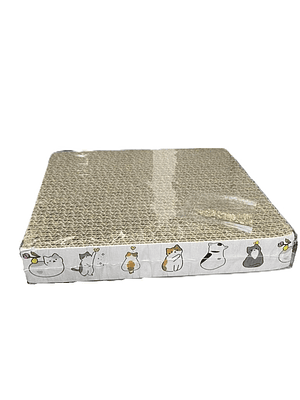 Rascador cuadrado de cartón para gato