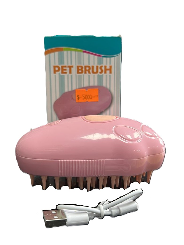 Cepillo con spray para masajes y eliminación de pelaje muerto 1