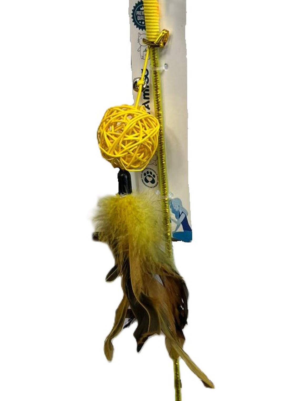 juguete para gato con plumas 1