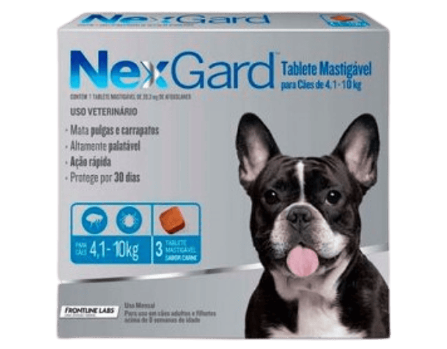 NexGard 4 a 10 Kilos  Tabletas Masticables
