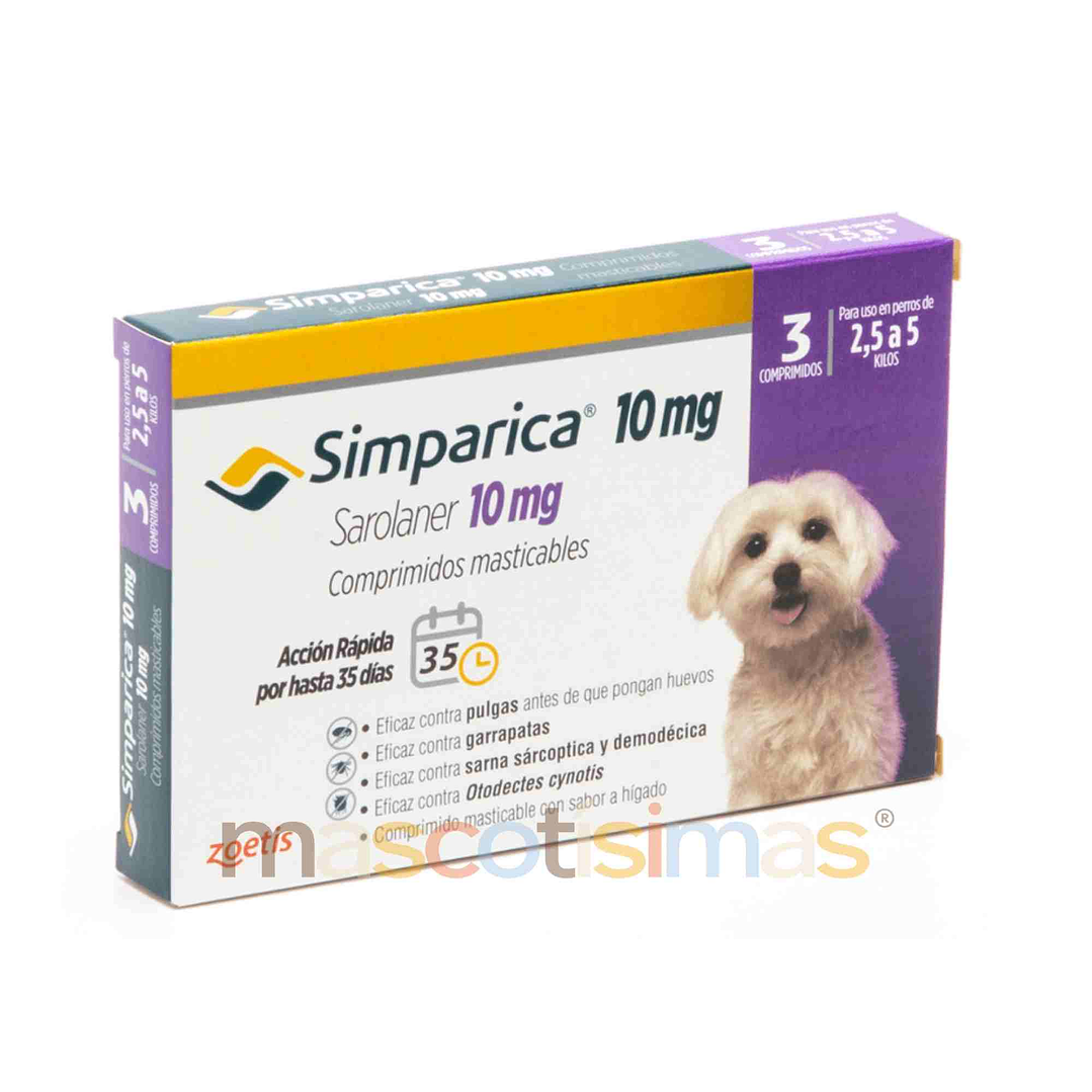 Simparica Antiparasitario Externo Oral para Perros 3 comprimidos 3