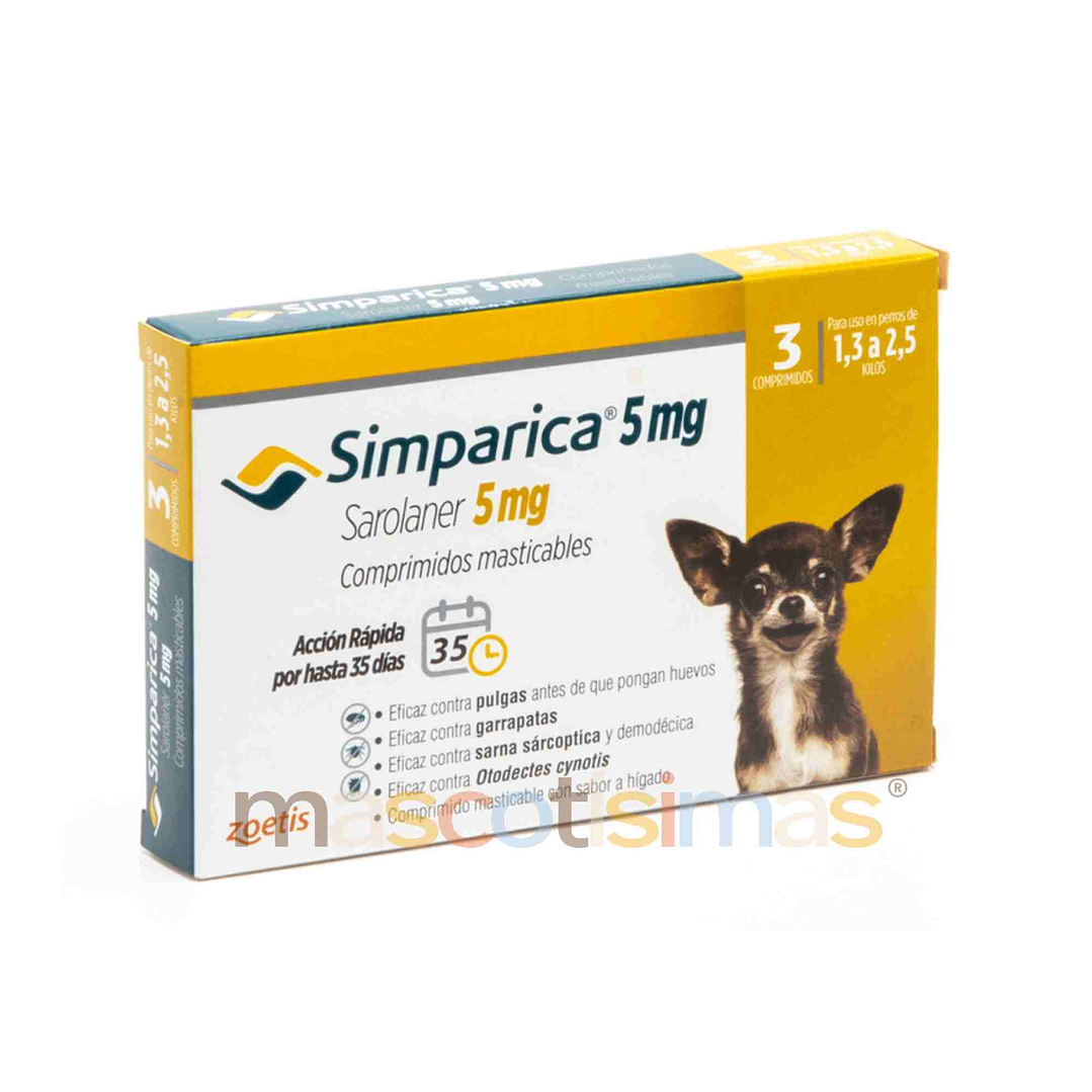 Simparica Antiparasitario Externo Oral para Perros 3 comprimidos 2