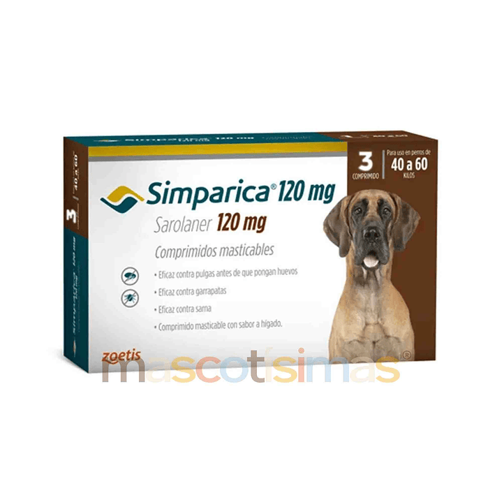 Simparica Antiparasitario Externo Oral para Perros 3 comprimidos 7