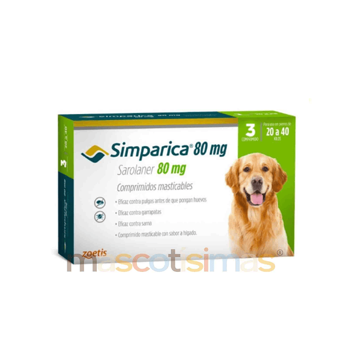 Simparica Antiparasitario Externo Oral para Perros 3 comprimidos 6