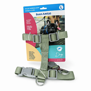 Arnés de Tela Talla L para Perros 2,5 x 120 cm
