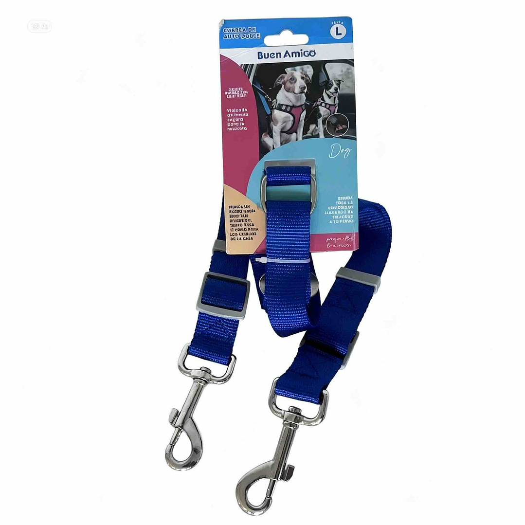 Correa doble para auto – Talla M-L – Colores surtidos 1