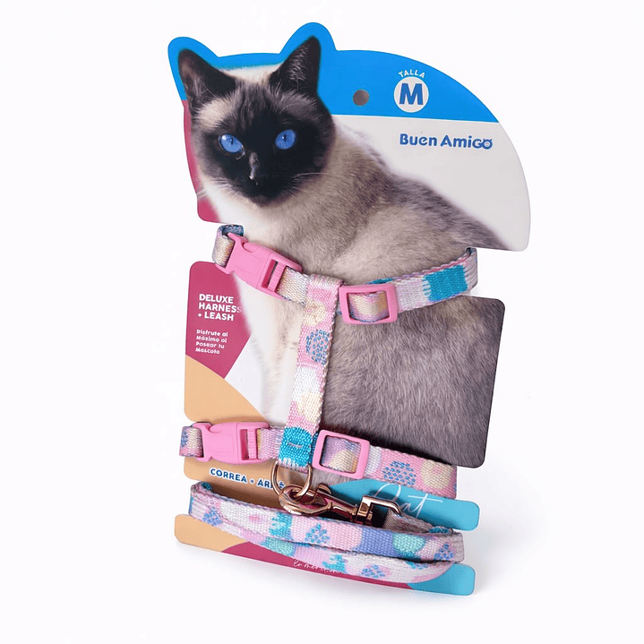 Set Correa + Arnés para Perros Talla M 1