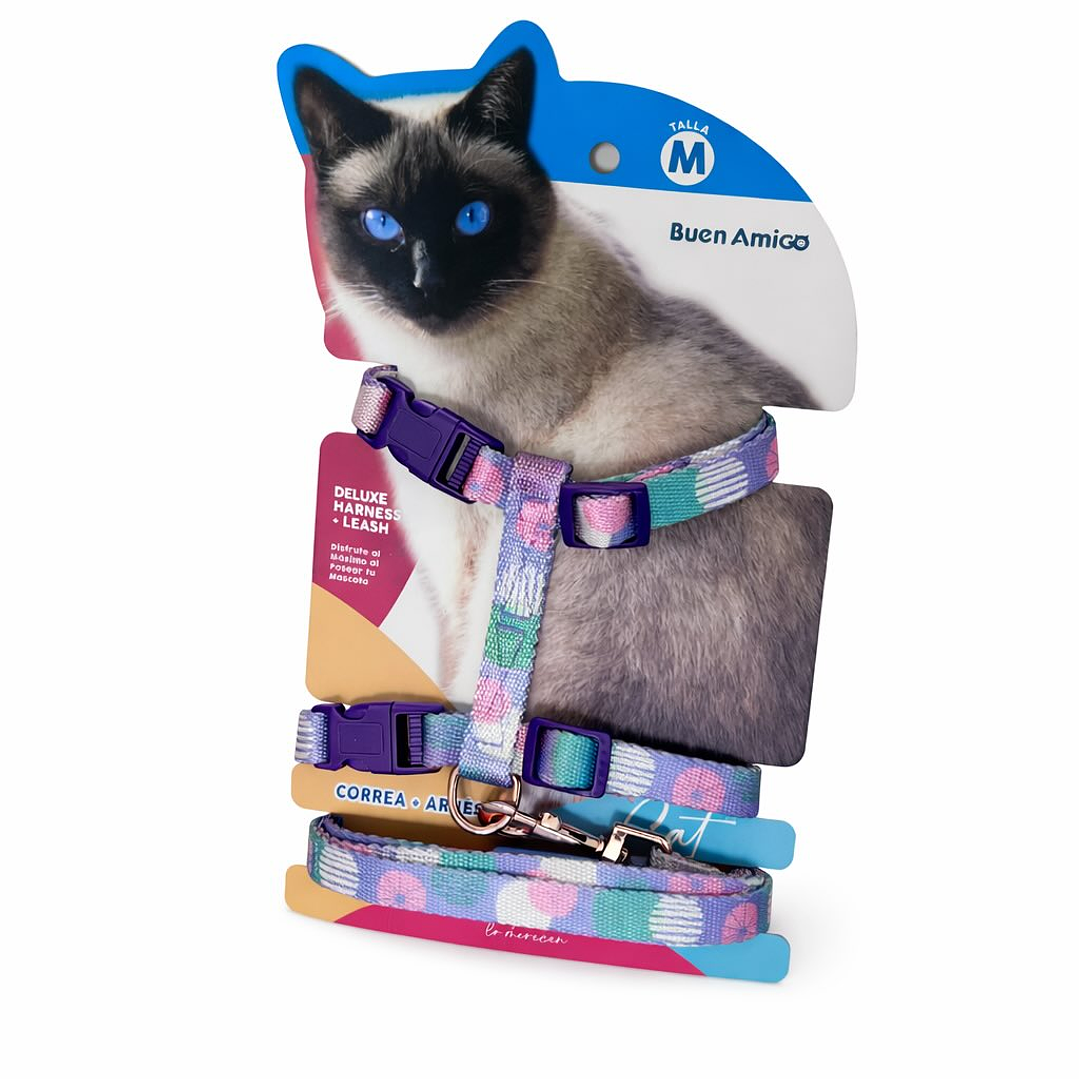Set Correa + Arnés para Perros Talla M 2