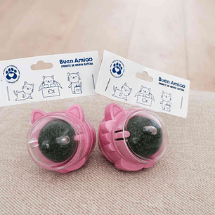 Pelota de Catnip Adhesiva para Gatos