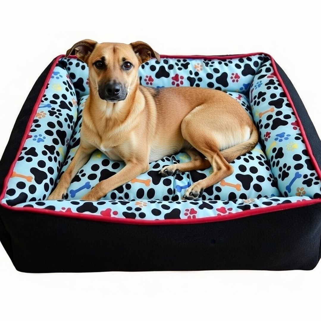 Cama Clásica Reversible para Perros y Gatos – Todas las Estaciones Talla L (65x55cm) 6