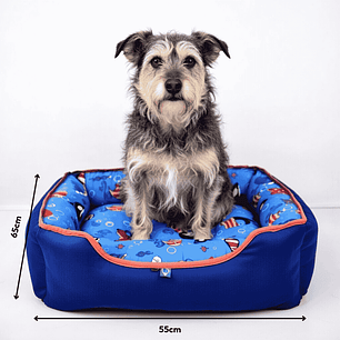 Cama Clásica Reversible para Perros y Gatos – Todas las Estaciones Talla L (65x55cm)