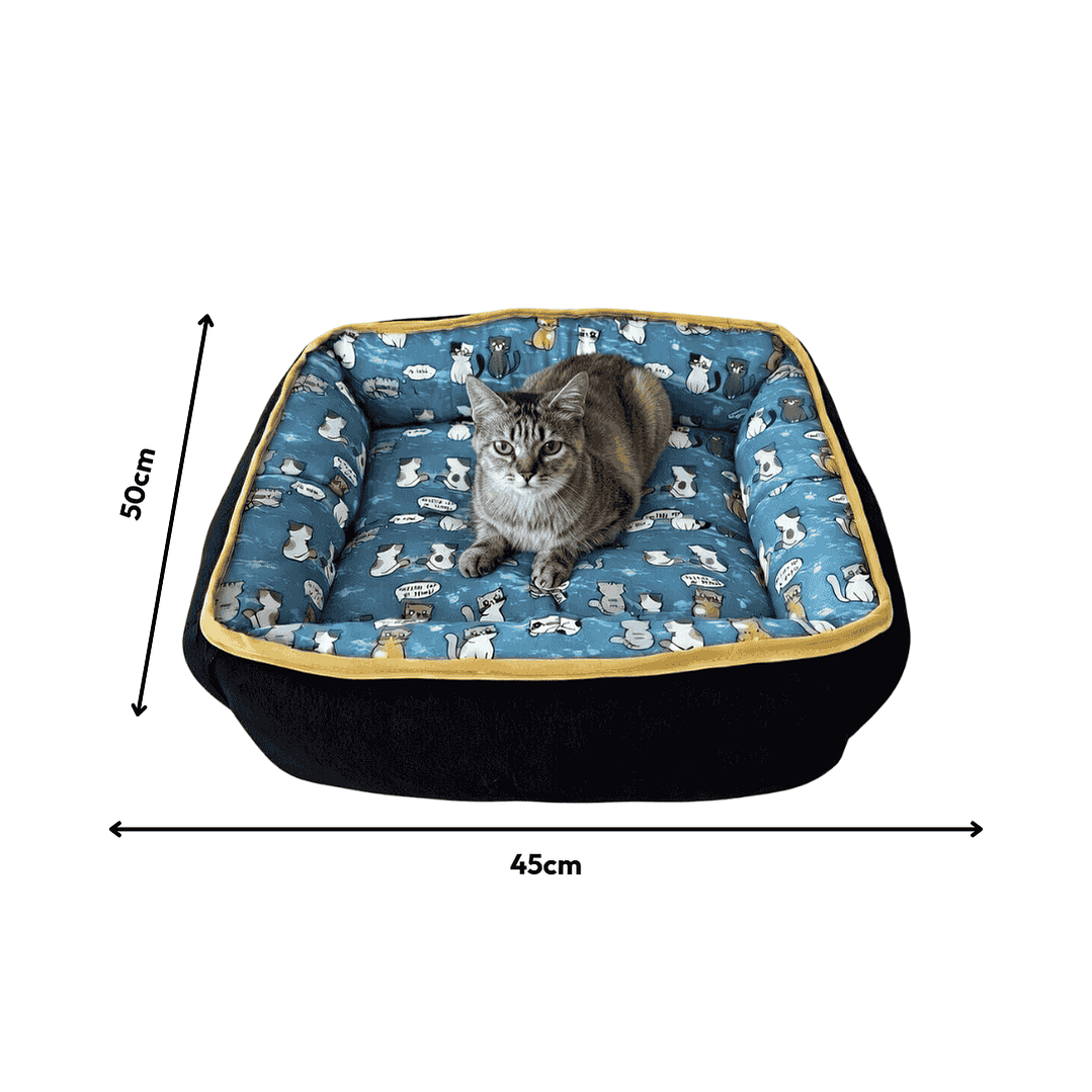 Cama Clásica Reversible para Perros y Gatos – Todas las Estaciones Talla M (50x45cm) 1