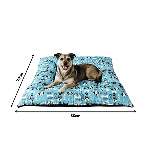 Colchón Plano XL Reversible para Perros y Gatos – Lavable y Cómodo (70x80cm)