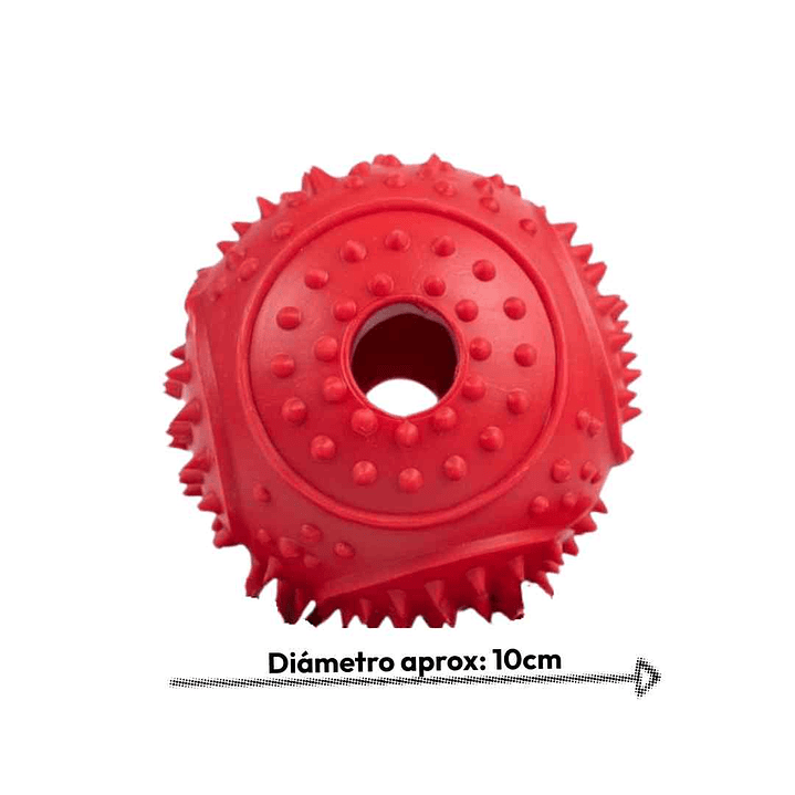 Pelota Porta Premios SnackKong Roja – Juguete Interactivo Mordedor para Perros 2
