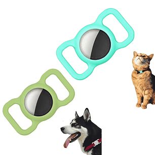 Funda de Silicona para AirTag con Soporte para Collar