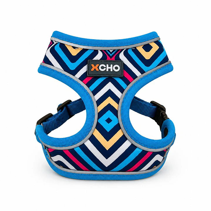 Arnés de pecho para Perros Talla S Rombos de Colores 2