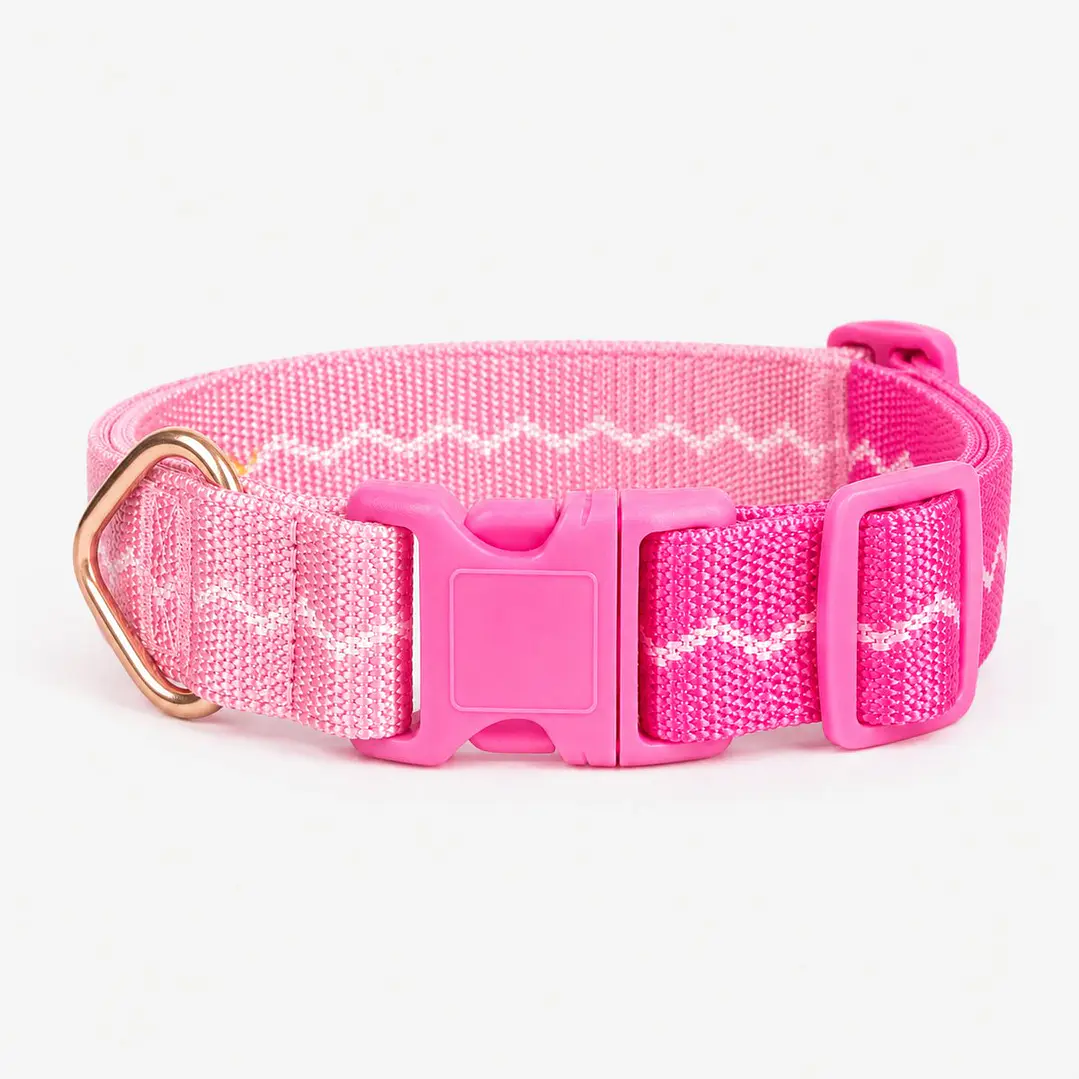 Collar Ajustable para Perros Talla M Rosado 2