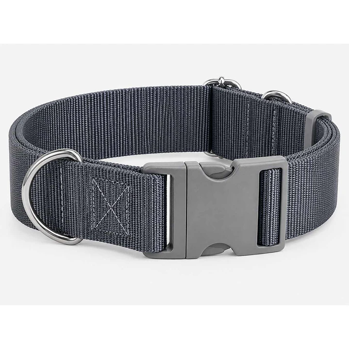 Collar Ajustable para Perros Talla XL Gris Oscuro 2