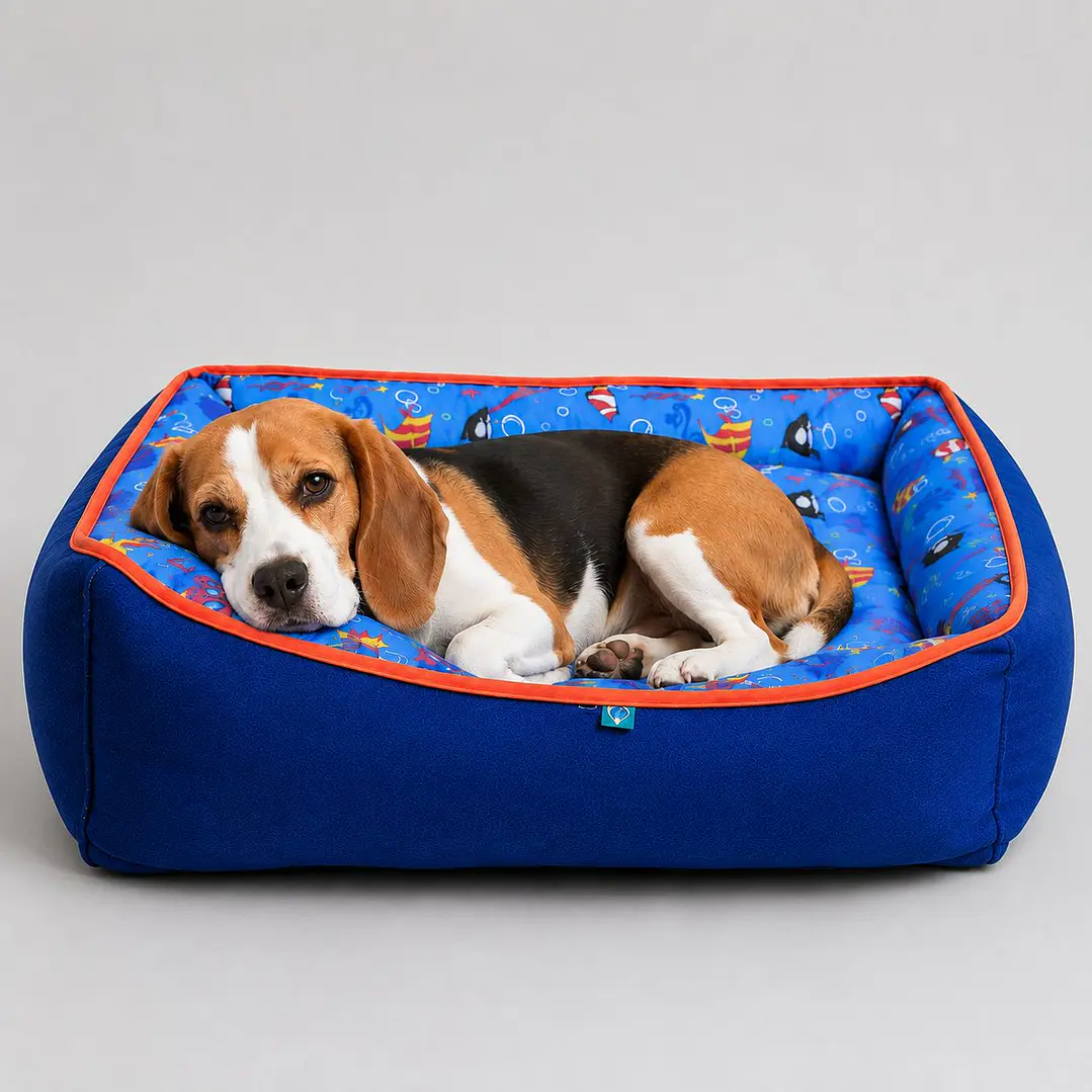Cama Clásica Reversible Talla L – Diseño Acuario 2