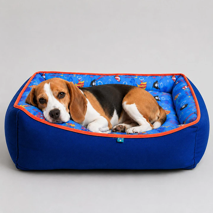 Cama Clásica Reversible Talla L – Diseño Acuario 2