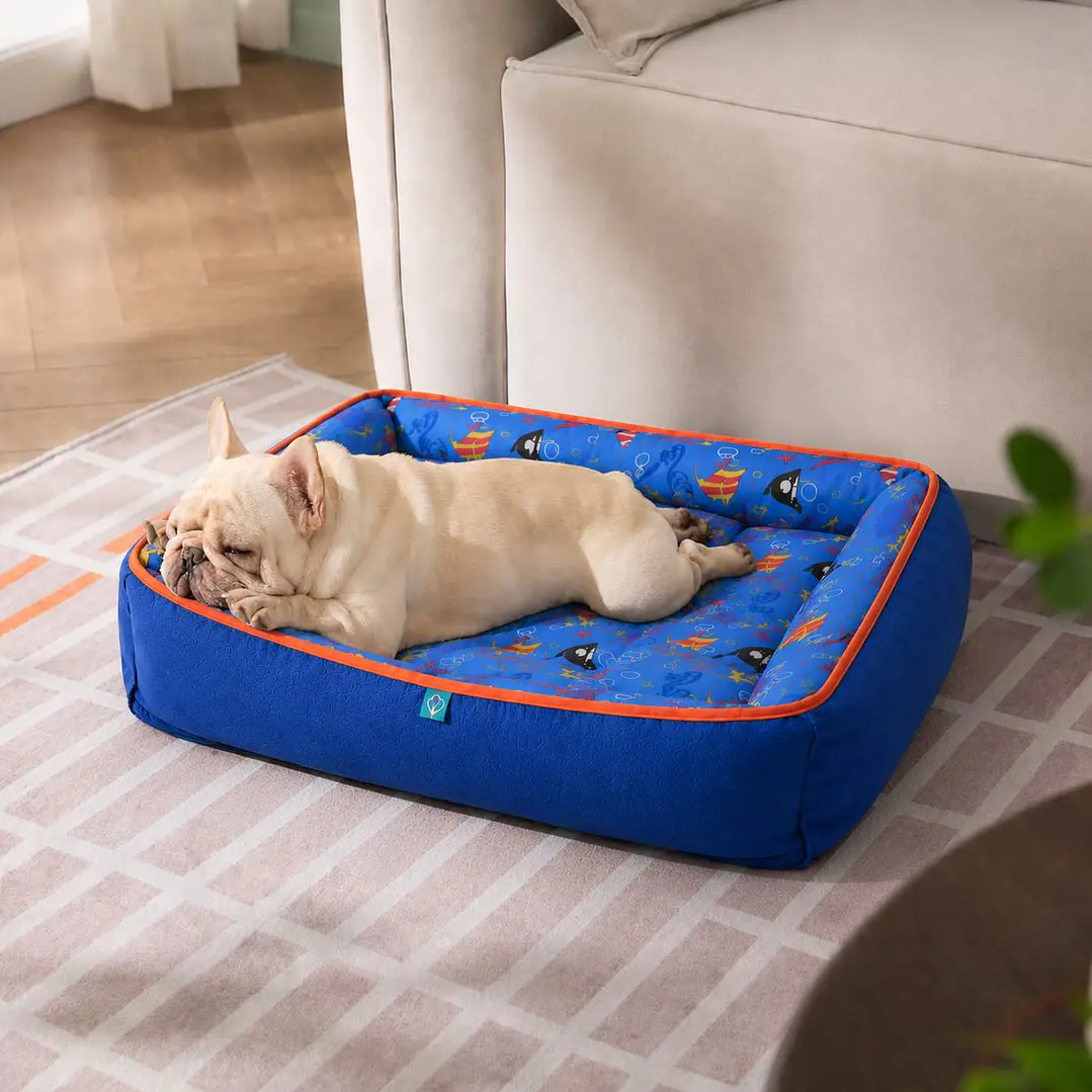 Cama Clásica Reversible Talla L – Diseño Acuario 3