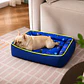 Cama Clásica Reversible Talla L – Diseño Parisina Azul - Miniatura 2