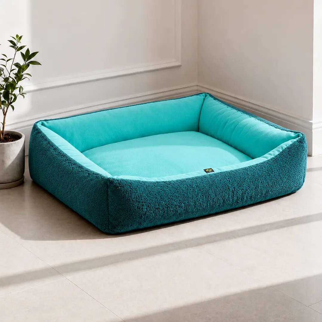 Cama Premium Reversible Talla XL – Verde Agua 1