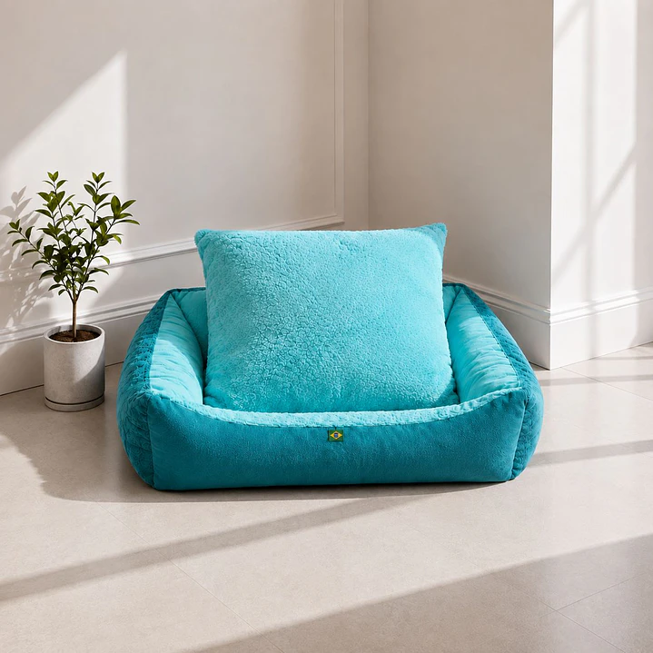 Cama Premium Reversible Talla XL – Verde Agua 2