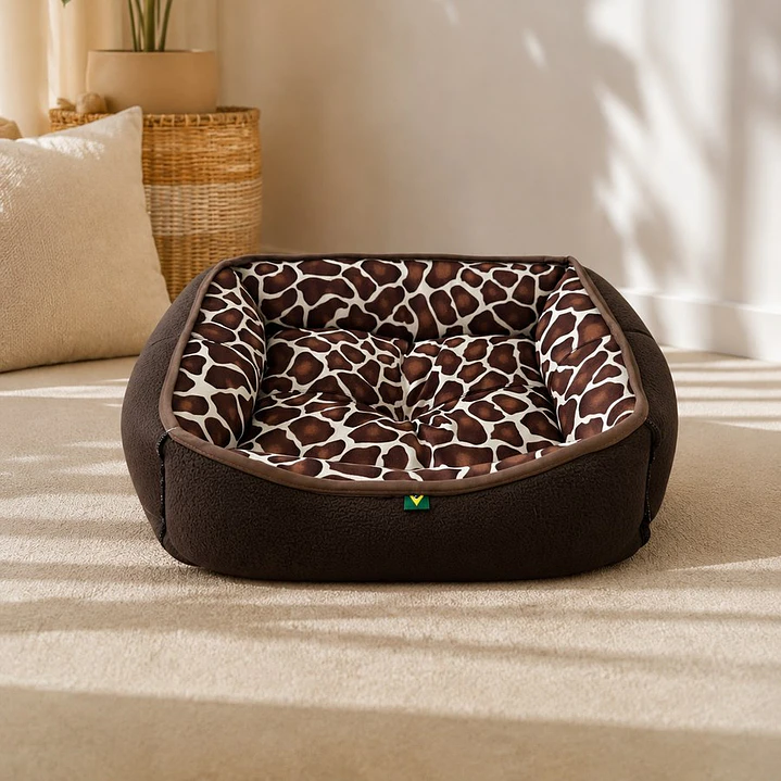 Cama Clásica Reversible Talla M – Diseño Animal Print 1