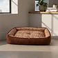Cama Clásica Reversible Talla XL – Diseño Perritos Café - Miniatura 1