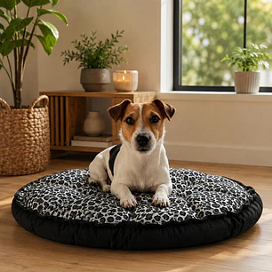 Cama Redonda Ajustable Tipo Nido 85 cm – Negra