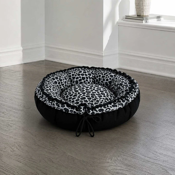 Cama Redonda Ajustable Tipo Nido 85 cm – Negra 3
