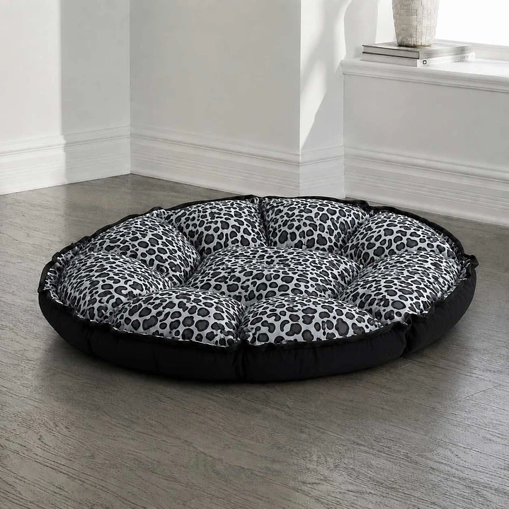 Cama Redonda Ajustable Tipo Nido 85 cm – Negra 4