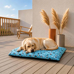 Colchón Plano Reversible Talla XL – Diseño Perritos