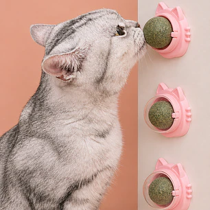 Pelota de Catnip Adhesiva para Gatos