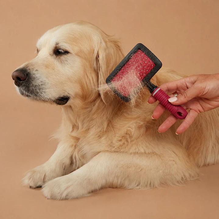 Cepillo de Pelo Doble Talla M para Perros y Gatos 1