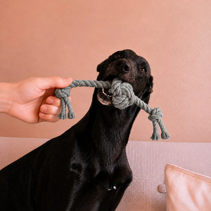 Juguete de Cuerda con Nudo para Perros 4
