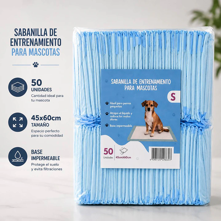 Sabanillas de Entrenamiento para Mascotas 50 Unidades (45x60 cm) 1