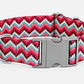 Collar Ajustable para Perros Talla 2XL – ZigZag Rojo - Miniatura 2