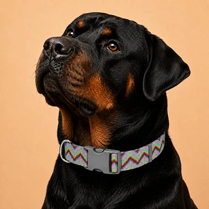 Collar Ajustable para Perros Talla 2XL – ZigZag Multicolor